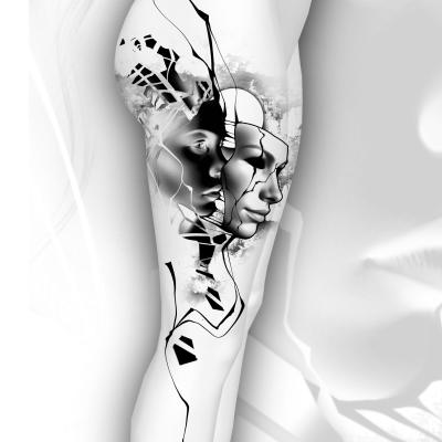 Face Off Maske Tattoo Design available Abstrat Realistisches Design Clemens Tattoo Ravensburg Weingarten Bodensee