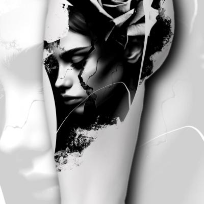 Tattoo Design Portrait gerissen Rose Wannado Ravensburg Weingarten Süddeutschland 